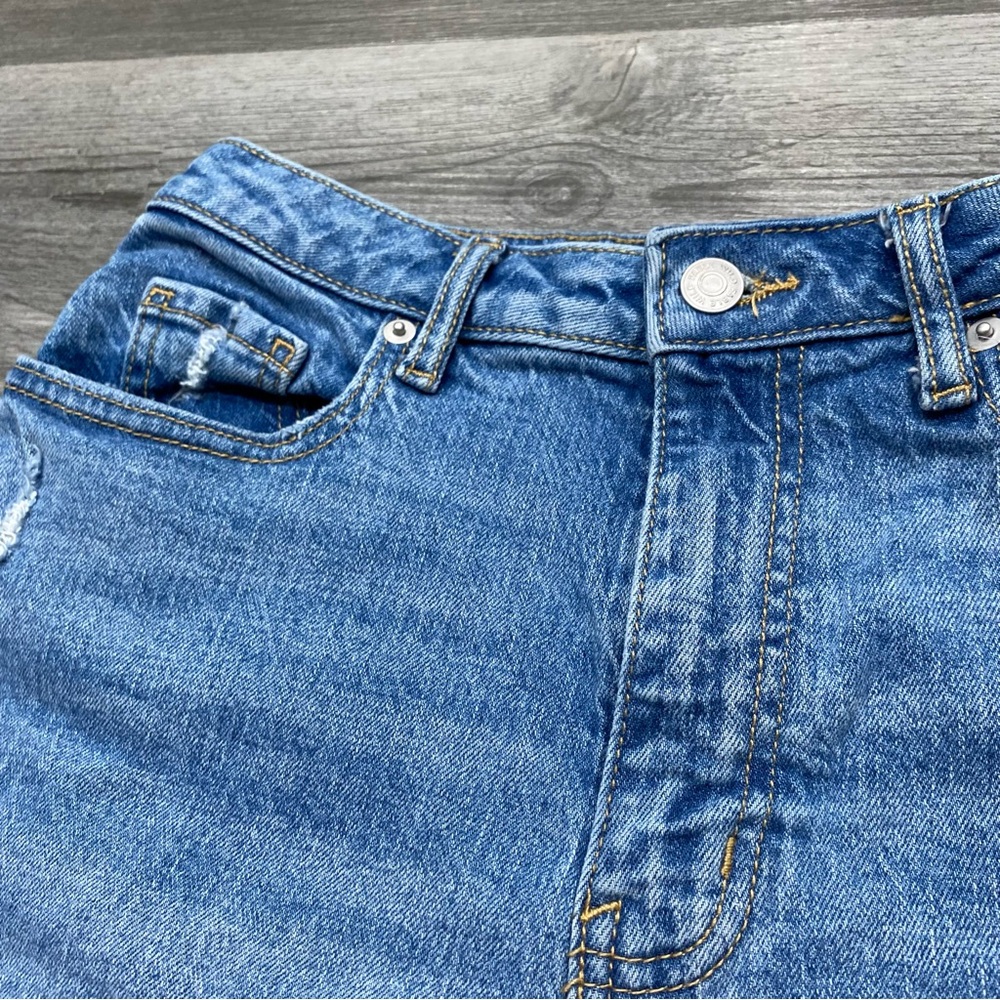 714 wild fable Denim Blue Women's Shorts - Picture 4 of 10